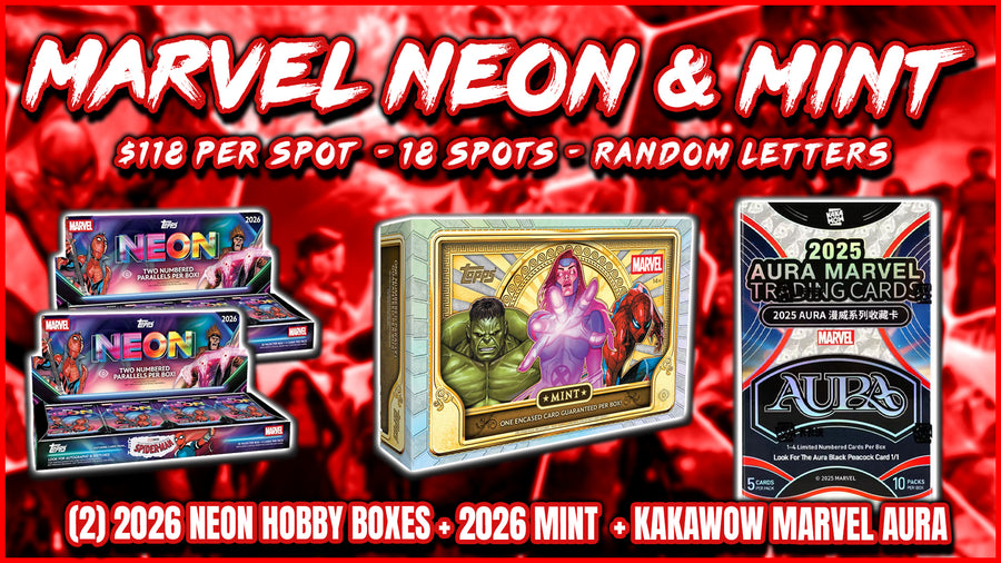 JML #1111 - Marvel Neon & Mint (Random Letter) (10/22/26)