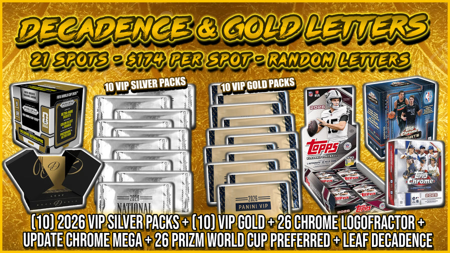 RGL #5804 - Decadence & Gold Letters (Random Letters) (8/22/26)