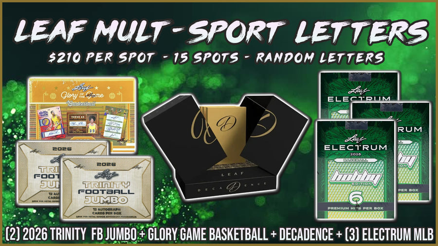 RGL #5822 - Leaf Multi-Sport Letters (Random Letter) (8/26/26)