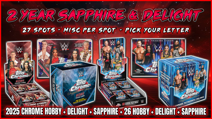 RGL #5843 - 2 Year Sapphire & Delight PYL (Pick Your Letter) (First Name) (9/1/26)