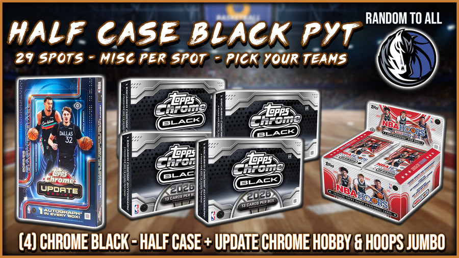 RGL #5866 - Half Case Black PYT (Mavericks Random) (9/12/26)