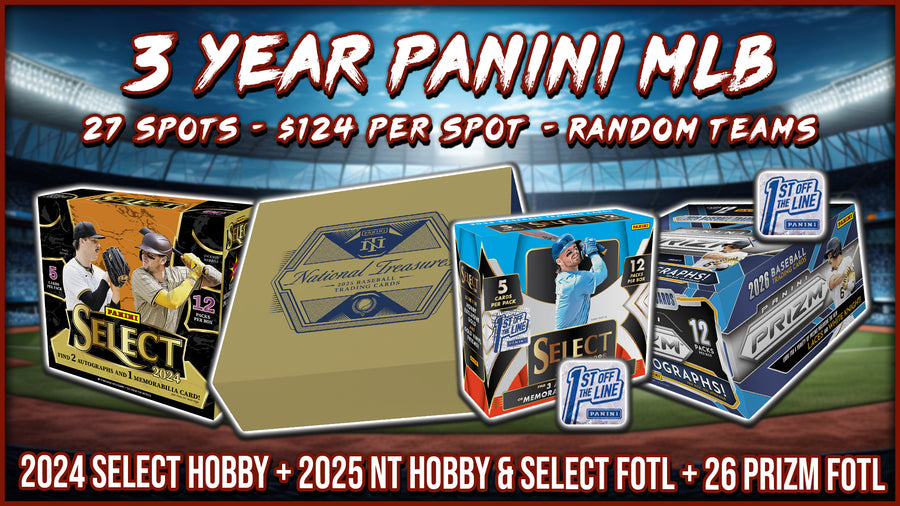 RGL #5905 - 3 Year Panini MLB (Random Teams) (9/23/26)