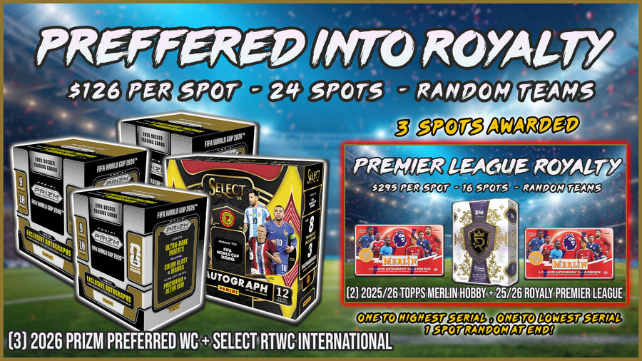 RGL #5943 - Preferred into Royalty Soccer (3 spots awarded into Royalty #5930) (10/3/26)