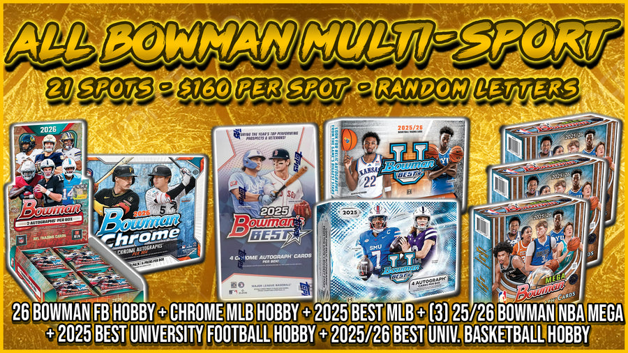RGL #5968 - All Bowman Multi-Sport (Random Letter) (10/10/26)