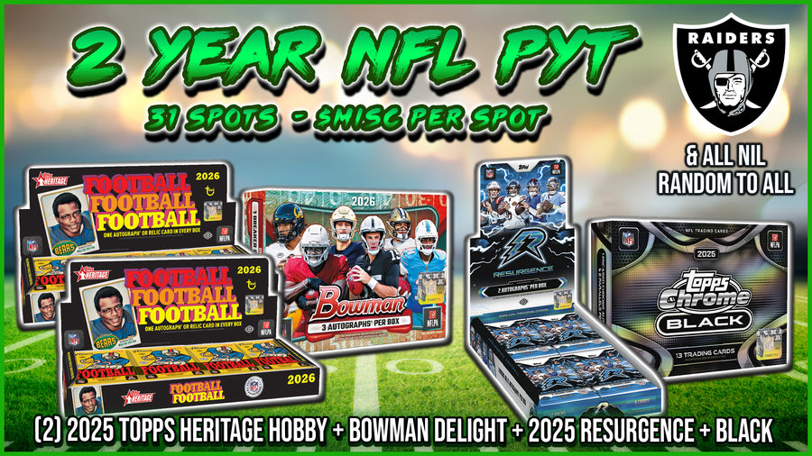 RGL #6001 - 2 Year NFL PYT (10/21/26) (Raiders Random)