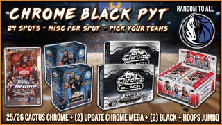 JML #1038 - Chrome Black NBA PYT (Mavericks Random) (8/27/26)