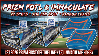 JML #1044 - Prizm FOTL & Immaculate (Random Team) (9/3/26)