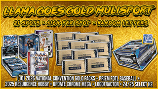 JML #1058 - Llama Goes Gold Multisport (Random Letter) (9/5/26)