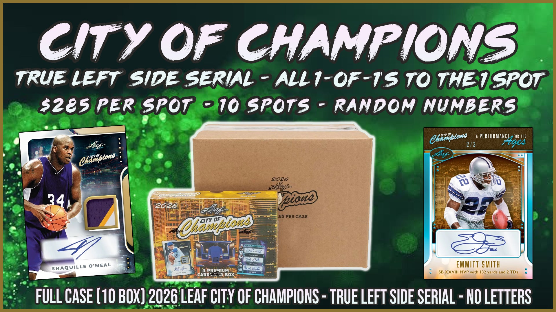 JML #1096 - Leaf City of Champions TRUE LEFT SIDE SERIAL (Random