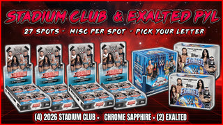 JML #1112 - Stadium Club & Exalted PYL (Pick Your Letter) (First Name) (10/29/26)