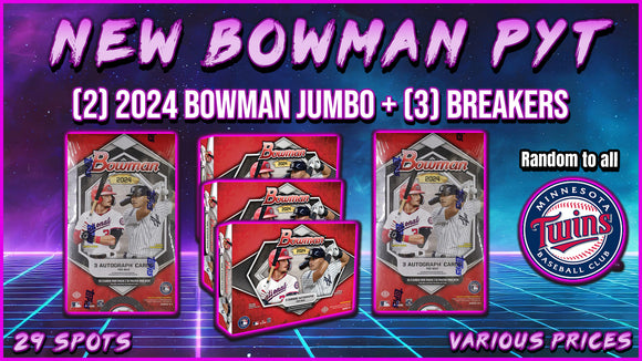 RGL #2893- 2024 Bowman PYT #5 *new lineup* - (Split Paper Base) (Twins Random) (5/16/24