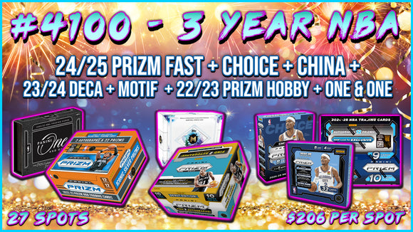 RGL #4100 - 3 Year Prizm NBA (5/10/25)