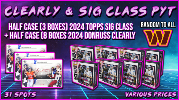 RGL #4123 - Signature Class & Clearly NFL PYT (Commanders Random) (5/17/25)