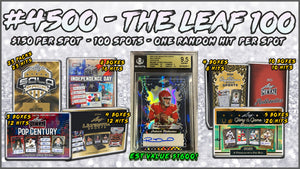 RGL #4500 - THE LEAF 100 - RANDOM HITS (MAHOMES 1/1 AUTO BGS 9.5!!)  (8/27/25)