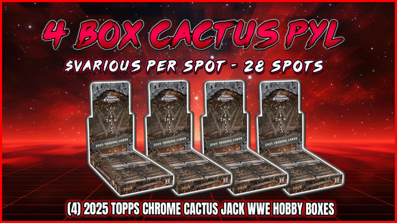RGL #4508 - Cactus Jack WWE 4 Box Pick Your Letter (First Name) (8/29/25)