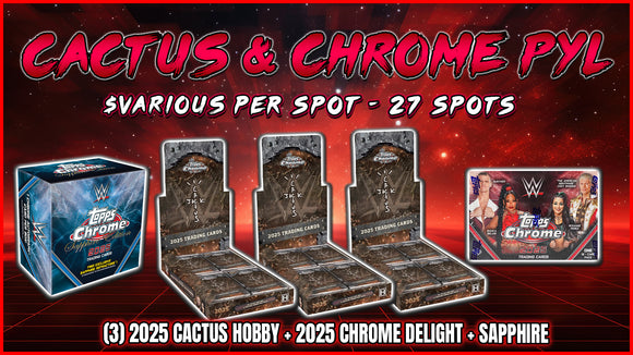 RGL #4528 - Cactus & Chrome WWE Pick Your Letter (First Name) (9/6/25)