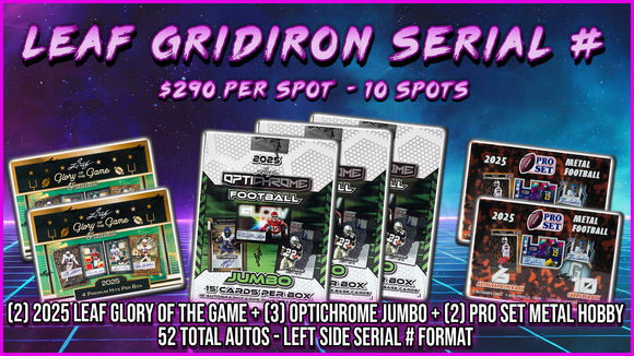 RGL #4544 - Leaf Gridiron 7 Box Serial Number Mixer (9/5/25)