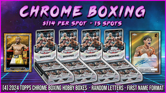 RGL #4545 - Topps Chrome Boxing (Random Letters) (9/5/25)