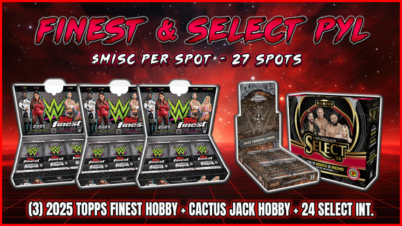 JML #731  - Finest & Select WWE Pick Your Letter (First Name) (10/2/25)
