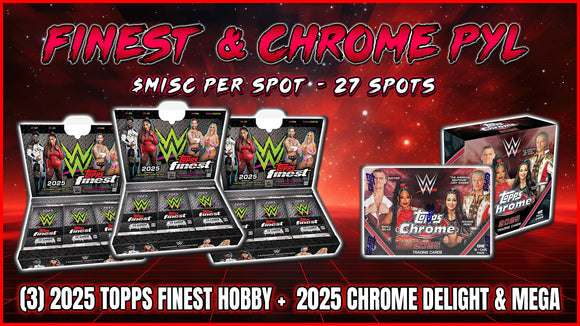 RGL #4661 - WWE Finest & Chrome Pick Your Letter (First Name) (10/8/25)