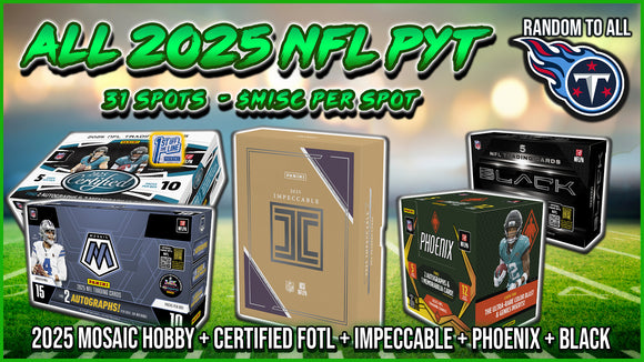 RGL #4797 - 2025 IMPECCABLE NFL MIXER PYT (Titans Random) (11/22/25)