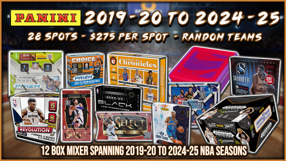 RGL #4800B - Panini Through The Years 2019/20 - 2024/25 (11/22/25)
