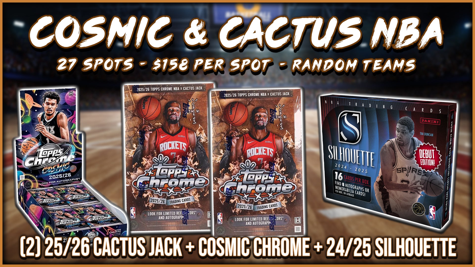 25% Filler - RGL #5585 - Cosmic & Cactus NBA (6/27/26) – RunGoodLife