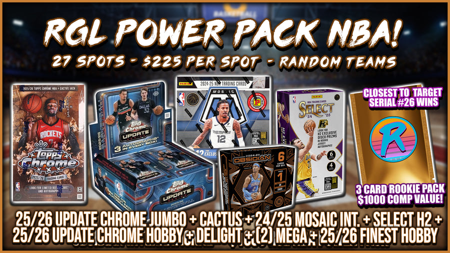 RGL #5787 - RGL Power Pack NBA! (Random Team) (8/19/26)