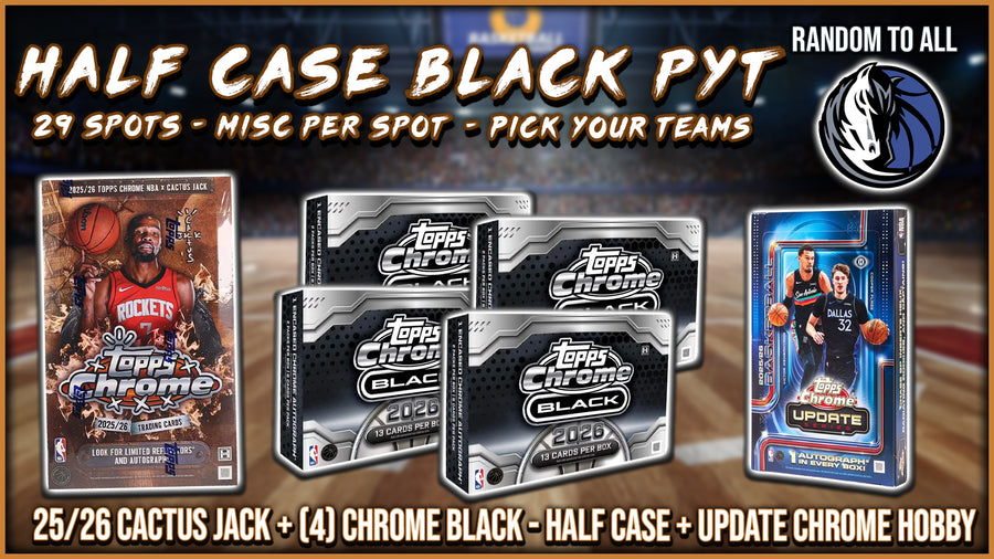 RGL #5825 - Half Case Black PYT (Mavericks Random) (8/29/26)