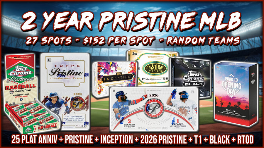 RGL #5834 - 2 Year Pristine MLB (Random Team) (8/29/26)