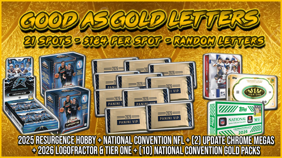 RGL #5844 - Good as Gold Letters (Random Letter) (9/1/26)