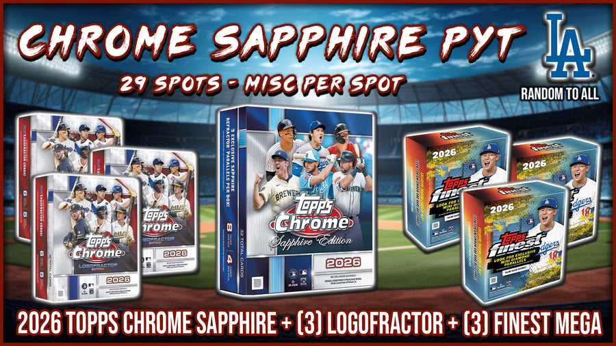 RGL #5898 - Chrome Sapphire PYT (Dodgers Random) (9/23/26)