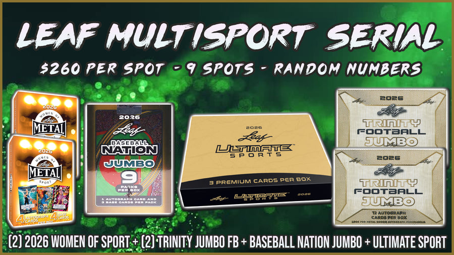 RGL #5907 - Leaf Multisport Serial (Random Number) (9 Spot) (9/23/26)