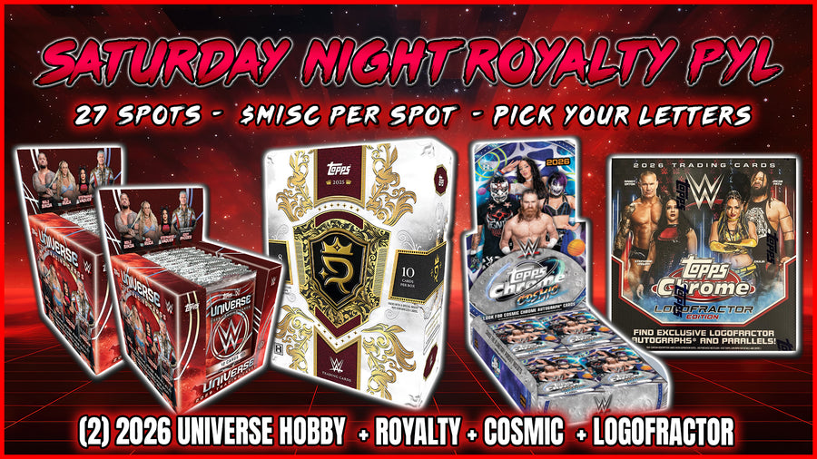 RGL #5911 - Saturday Night Royalty WWE PYL (Pick Your Letter) (First Name) (9/26/26)