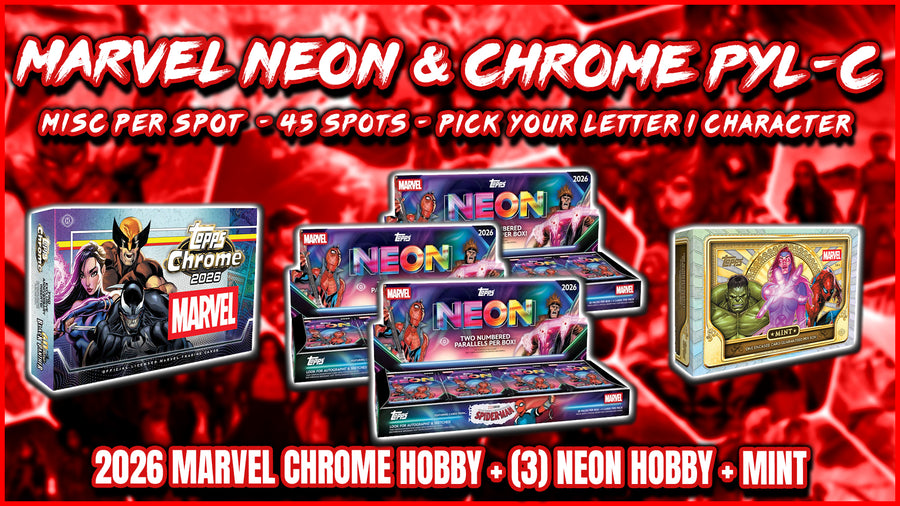 RGL #5977 - Marvel Neon & Chrome PYL/PYC (Pick Your Letter/Character) (First Name) (10/14/26)