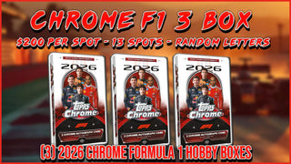 RGL #5994 - Chrome F1 3 Box (Random Letter) (10/17/26)