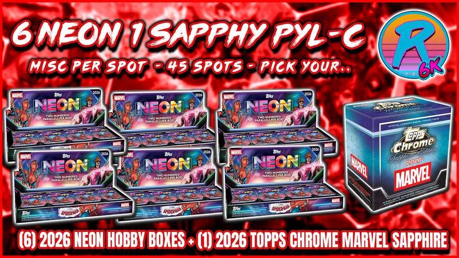 RGL #6000A - 6 Neon 1 Sapphy PYL/PYC (Pick Your Letter/Character) (First Name) (10/21/26)