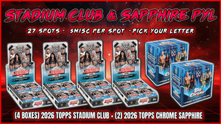 RGL #6012 - Stadium Club & Sapphire PYL (Pick Your Letter) (First Name) (10/24/26)