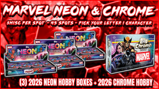 RGL #6022 - Marvel Neon & Chrome PYL/PYC (Pick Your Letter/Character) (First Name) (10/28/26)