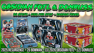 RGL #6031 - Obsidian FOTL & Donruss FB (Random Teams/Letters) (10/28/26)