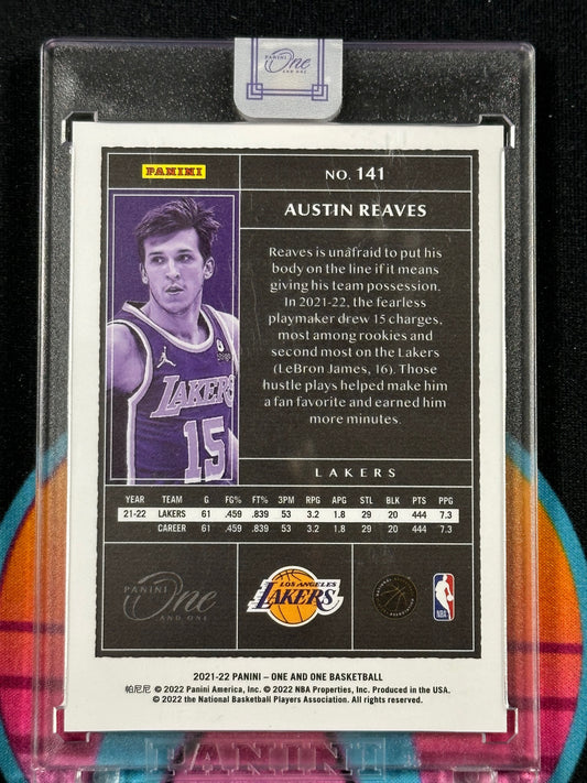 2021-22 Panini One & One NBA - Austin Reaves RC #99/99 - Encased