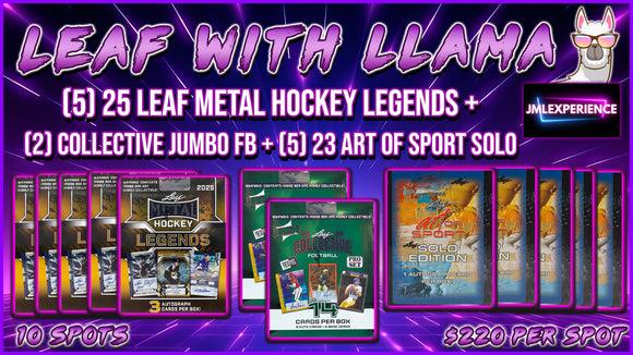 JML #589 - Leaf Left Side with the Llama (5/8/25)