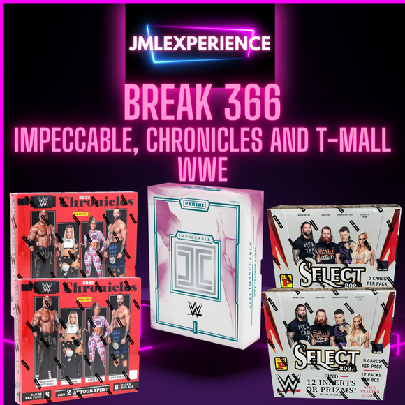 JML366 -  Impeccable, Chronicles and T-Mall  WWE