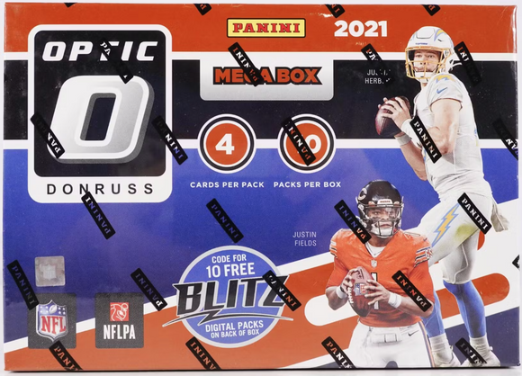 2021 Panini Optic NFL Megabox (Target) (1 Auto or Mem Per Box) (Ships Sealed)