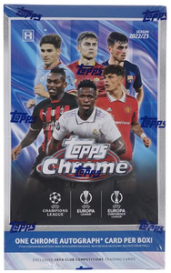 2022-23 Topps Chrome UEFA Club Competitions Soccer Hobby Box (Ships Sealed)